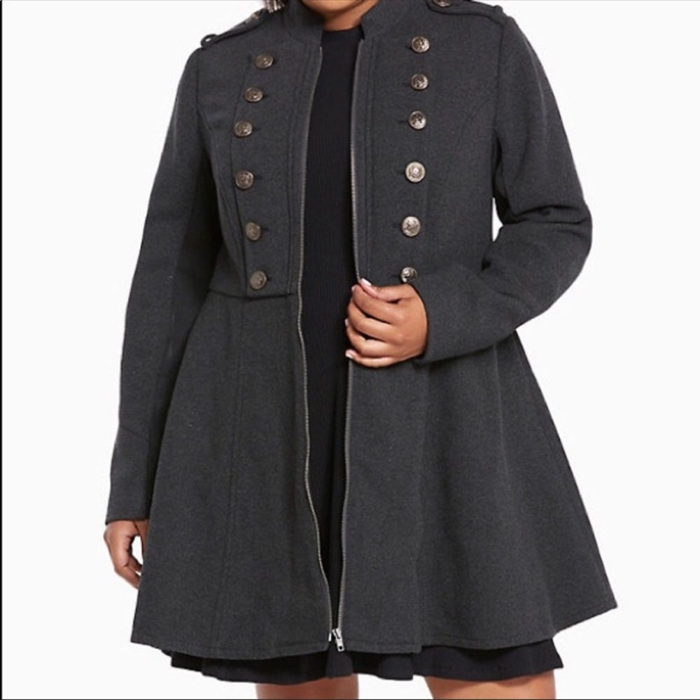 Torrid Long Military style Coat